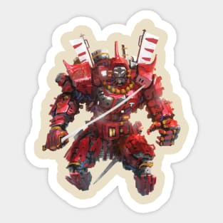 RED SAMURAI Sticker